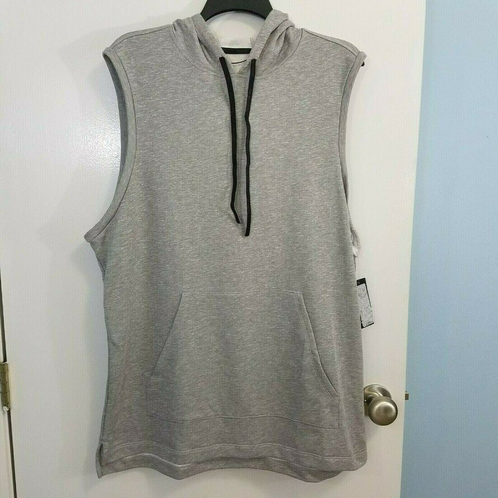 Beachbody Mens Crossover Sleeveless Hoodie Large